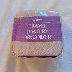 Pink travel jewelry organizer